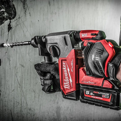 Milwaukee M18ONEFHX-0X 18V Brushless 4-Mode 26mm SDS-Plus Hammer Drill Body with Fixtec Chuck & Case 4933478503