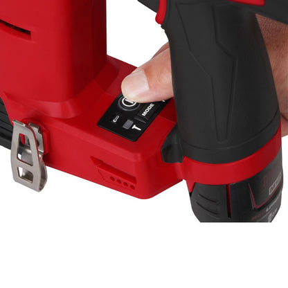 Milwaukee M12FCN18GS-0X 12V FUEL Brushless 18Ga Second Fix Straight Finishing Brad Nailer Body Only in Case 4933493354